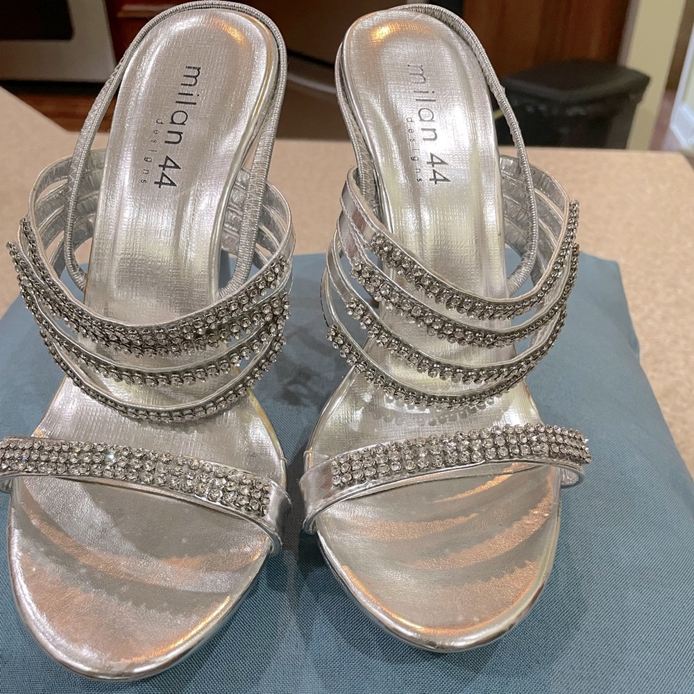 Strappy formal heels
